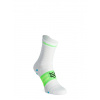 Bežecké ponožky Compressport Pro Racing v4.0 UL Run High - white/norse blue/neon green