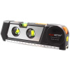 Laserová vodováha s metrem 3m, 2x laserová linka, PM1001