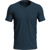 STEDMAN V-NECK T CLIVE / Pánske tričko s výstrihom do V - marina blue L