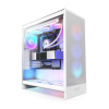 NZXT skříň H7 Flow RGB edition / ATX / 3x 140 mm fan / USB-C / 2x USB / prosklená bočnice / mesh panel / RGB / bílá CM-H72FW-R1