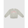 GAP Detská oversize mikina s logom Sivá M Sivá Sivá