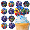 POPLATKY NA BÁBOVKY MUFFINKI sada na narodeniny 12ks - AVENGERS HULK IRON