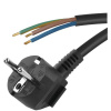 EMOS Flexo šnúra PVC 3× 1,0mm2, 3m, čierna
