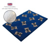 DRYBED Premium Vet Bed Medvedíky tmavomodrý 150 x 100 cm