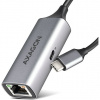 AXAGON ADE-TXPD, USB-C 3.2 Gen 1 - Gigabit Ethernet síťová karta, Asix AX88179, PD 100W, auto instal