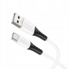 Kábel Hoco USB - USB typ C 1 m biely