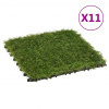 vidaXL Umelý trávnik 11 dlaždíc 30x30 cm zelený - Zelená - 878-142789