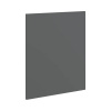 Predný panel na čiastočne integrované umývačky riadu PICCANTE Smart 44,6 x 1,6 x 57,2 cm antracit matný