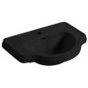 Kerasan RETRO keramické umývadlo 62x45,5cm, zápustné, čierna mat, 103031