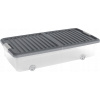 KIS W BOX UNDERBED L transparentné / sivé vieko 74x37x16,5cm 35L