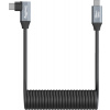 SmallRig 4792 USB-C špirálový dátový kábel (straight - angled)