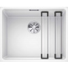 Blanco Etagon 500 Silgranitový drez, 53x43 cm, s pojazdmi, biela 526346