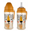 Canpol Fľaša s náustkom a závažím BabiesBoo Gepard 350ml 9m+