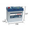 Bosch autobatéria 45Ah, S4 12V 330A, 0 092 S40 230