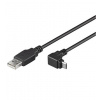 PREMCORD PremiumCord Kábel microUSB 2.0, A-B, 90 °, 1.8m PR1-ku2m2f-90