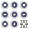 8x KOLESÁ DO SPRCHOVEJ KABÍNY 23mm SPRCHA