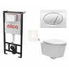 Swiss aqua technologies Cenově zvýhodněný závěsný WC set Alca do lehkých stěn / předstěnová montáž+ WC SAT Brevis SIKOASW2