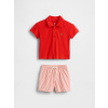 GAP Baby polo set Červená 3-6M Červená Červená