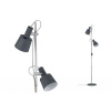 PAULMANN Stojací lampa Neordic Haldar šedá / chrom matný 79690