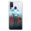 Silikonové pouzdro iSaprio - Samsung Galaxy M21 - Mimons Superman 02 (Odolný silikonový kryt, obal, pouzdro iSaprio - Samsung Galaxy M21 - Mimons Superman 02 - skvělá ochrana a pružnost, stylový UV po