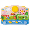 Bigjigs Baby Drevená motorická doska kvety Bigjigs Toys
