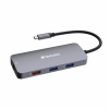 VERBATIM Hub USB-C Pro Multiport 9 Port, 3x USB 3.2, 2x USB-C, HDMI, RJ45, microSD/SD, šedá 32152