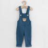 Dojčenské zahradníčky New Baby Luxury clothing Oliver modré - 56 (0-3m)