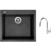Set Sinks CUBE 560 Metalblack + batéria Sinks MIX 35 P chróm