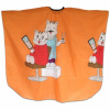 SALON KOMPLET Pláštenka strihací detská MAČKY - oranžová
