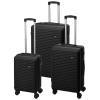 Proworld Sada cestovných kufrov 3 ks 50 / 60 / 70cm čierna