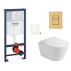 Siko Závěsný WC set do lehkých stěn / předstěnová montáž Glacera Ava GRSAVASCGN0