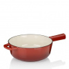 Pánev na sýrové fondue Calido litinová červená 33,5x6,5 cm 20,0 cm 1,8l KL-16622
