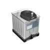 FALCON IBC lievik, z polyetylénu (PE), 30 litrov, otvor Ø 100 mm