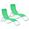 2x Záhradné lehátko AGA SIESTA 2x MC372171LG - zelené