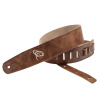 ORTEGA Suede-Leather Guitar-Strap - Cognac