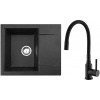 Set Alveus (dřez Gem 20 Black 91 + baterie Mintas Černá matná) SETA23197