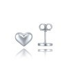 MINET JMG0231WSE00 - MINET Elegantní zlaté náušnice z bílého zlata srdíčka Au 585/1000 0,95g