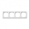 ABB SWING Rámeček 3901G-A00040 B1 čtyřnásobný, pro vodorovnou i svislou montáž, jasně bílá