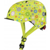 Globber Detská helma Elite Lights Lime Green - Flowers XS/S