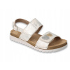 Befado detské sandále z ekologickej kože, strieborné veľkosť 34