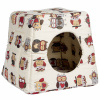 Record Gufetto Igloo Pet Bed 43x43x40cm - pelech pre psa a mačku, bez vankúša, vzor sova