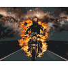Vymalujsisam.sk Maľovanie podľa čísiel - Ghost Rider Veľkosť: 40x50cm, Rám: Bez rámu, iba zrolované plátno