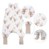 Baby Nellys Spací vak so zahrnovacími nohavičkami Teddy Ball, veľ. S, 68/86, 68-86 (6-18m)