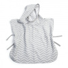Mušelínové PONCHO M Silver Grey