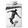 FARO Obliečky Futbalista čiernobiele Bavlna 140x200 70x90