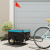 Vozík za bicykel, čierno modrý 30 kg, železo-ForU-94079