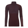 Ortovox 230 MERINO COMPETITION ZIP NECK W dark wine blend Červená