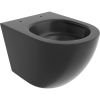 Mexen Lena, závesná WC misa 490x360x340 mm, Rimless Tornádo, čierna matná, 3322XX85T