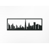 drevko Obraz Dubaj panoráma Rozmer obrazu: 65 x 195 cm, Farba dekorácie: Prírodná