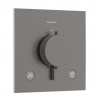 Hansgrohe Ecostat Comfort E Termostatická batéria pod omietku, na 2 spotrebiče, kefovaný čierny chróm 33711340-HG